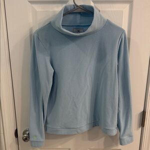 Dudley Stephens Park Slope Terry Turtleneck Sweater - Light Blue